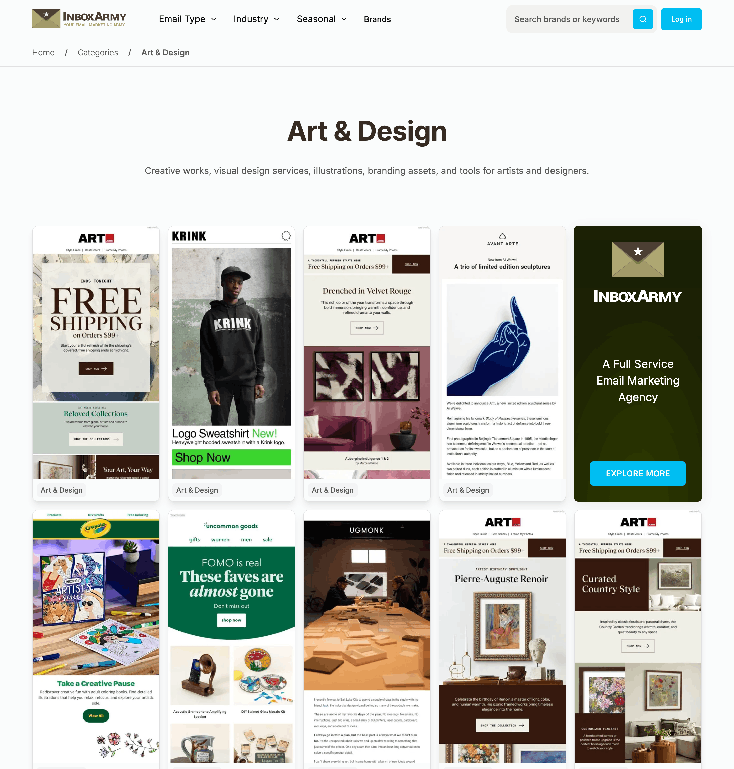 InboxArmy Email Design Library – Large-Scale Email Inspiration and ...